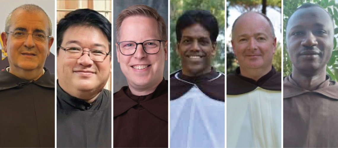 Headshot photos of the six members of the Carmelite Leadership Team.